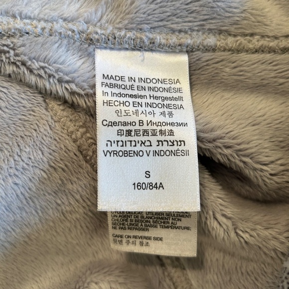 ExOfficio Jacket Women's Gray Snap Up Faux Fur Lined Fleece Lined Size Small - Picture 3 of 9